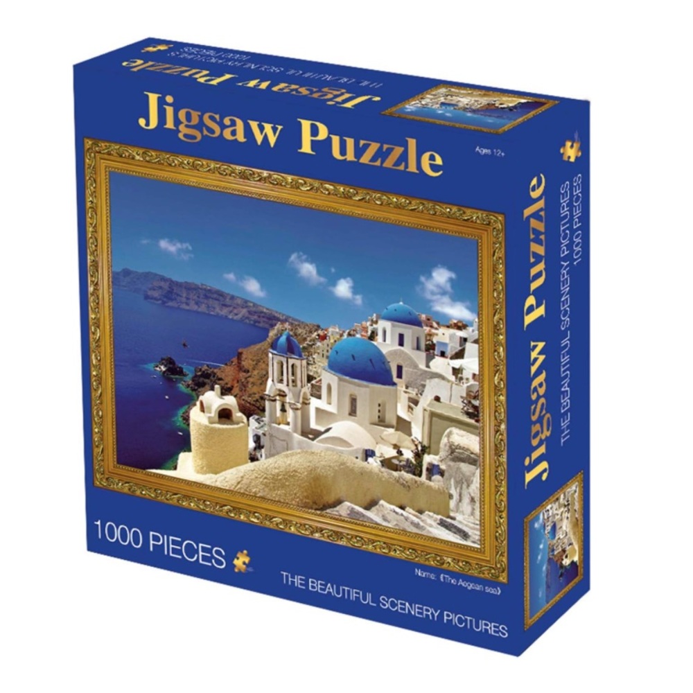 Greece Aegean Sea World Famous Painting Puzzle Puzzle 1000 Pieces Landscape